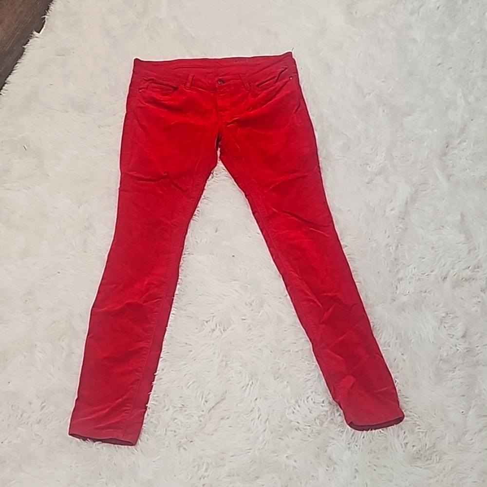 Blank NYC red corduroy skinny pants